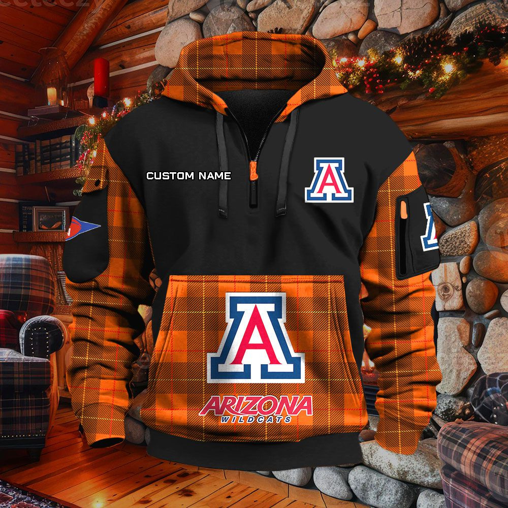 Sweat à capuche à demi-zip Arizona Wildcats – Image 8