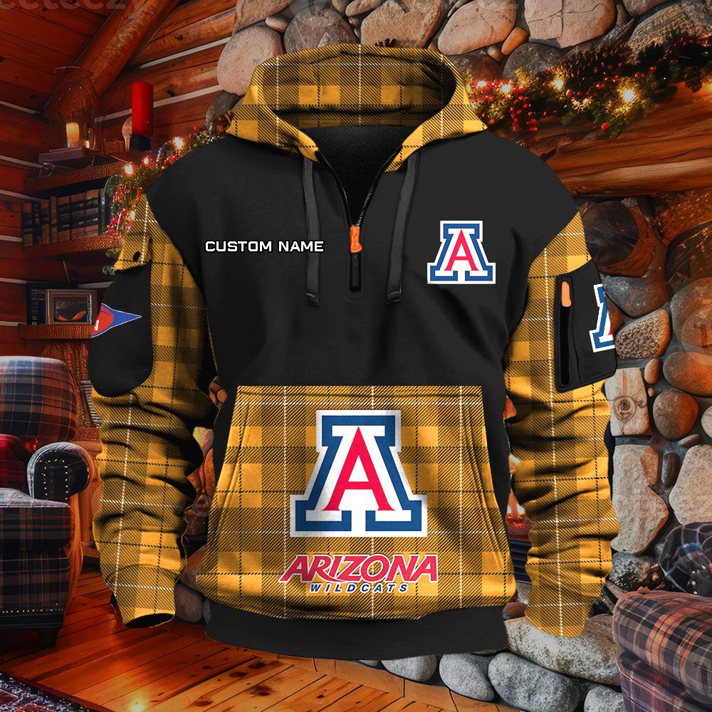 Sweat à capuche à demi-zip Arizona Wildcats – Image 9