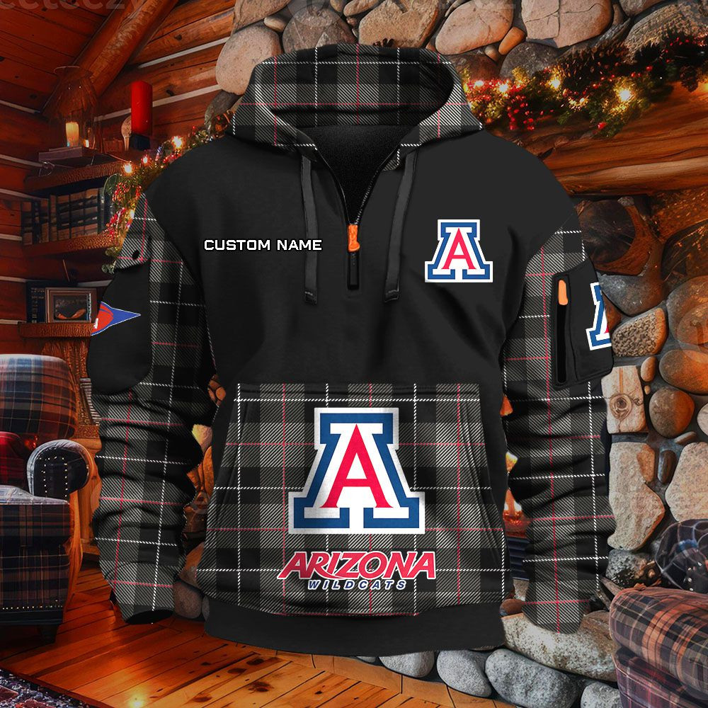 Sweat à capuche à demi-zip Arizona Wildcats – Image 2