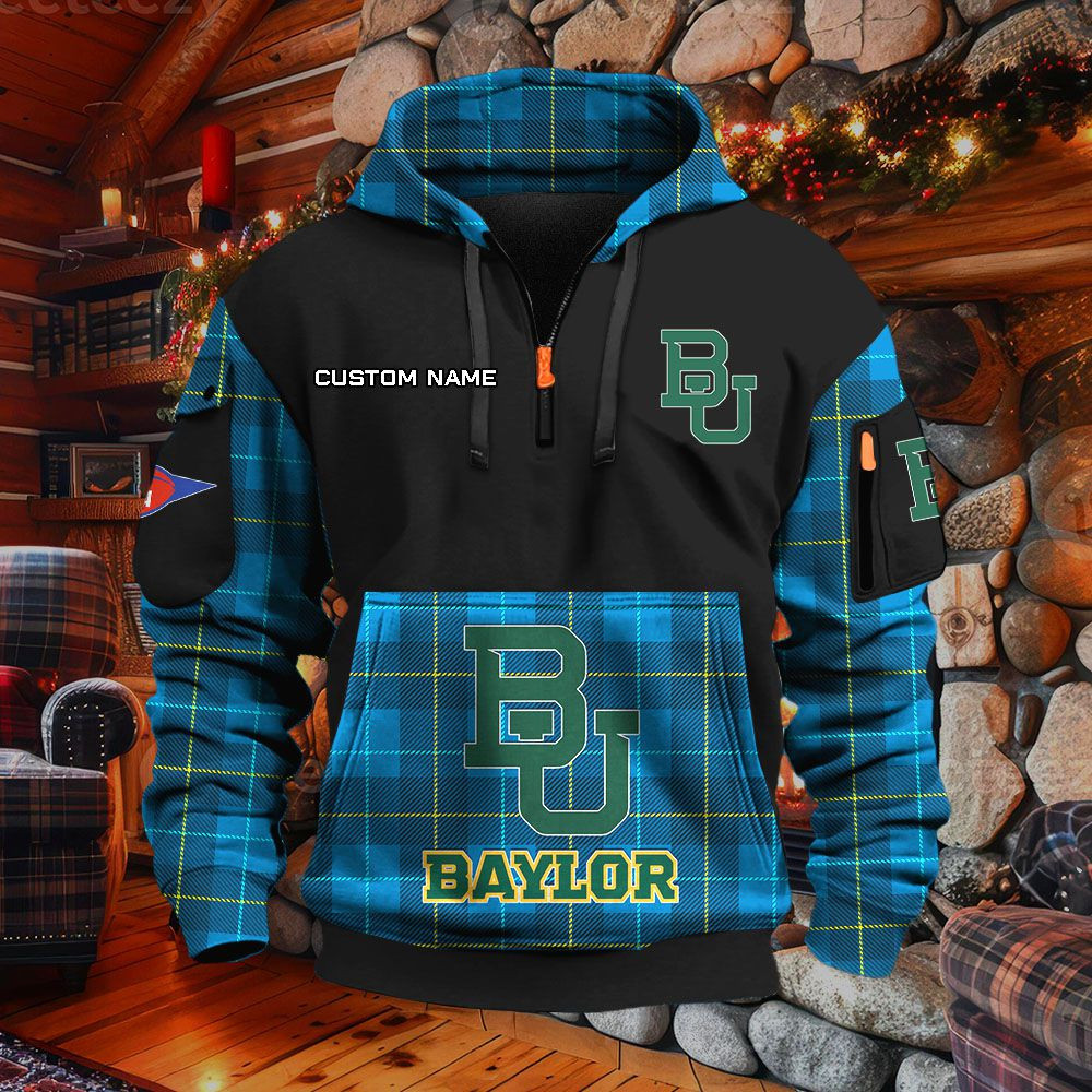 Sweat à capuche à demi-zip Baylor Bears – Image 7