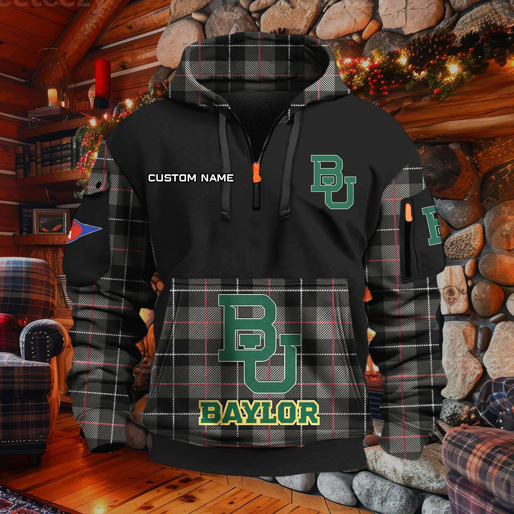 Sweat à capuche à demi-zip Baylor Bears – Image 2