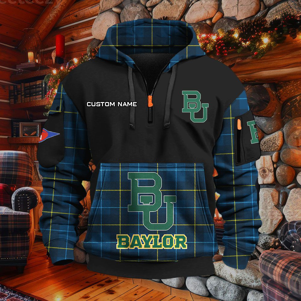 Sweat à capuche à demi-zip Baylor Bears – Image 3