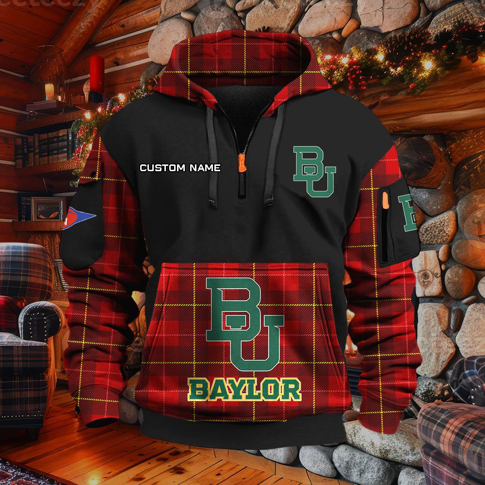 Sweat à capuche à demi-zip Baylor Bears – Image 4