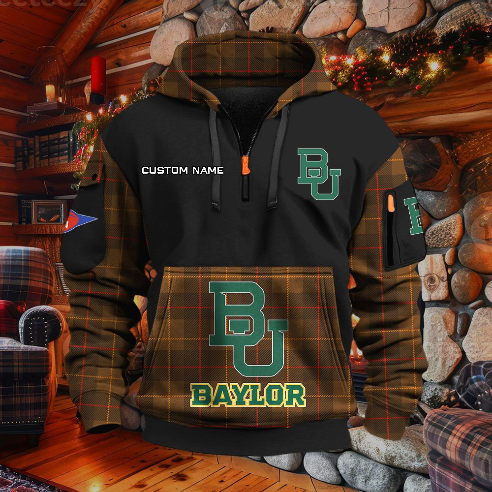 Sweat à capuche à demi-zip Baylor Bears – Image 5