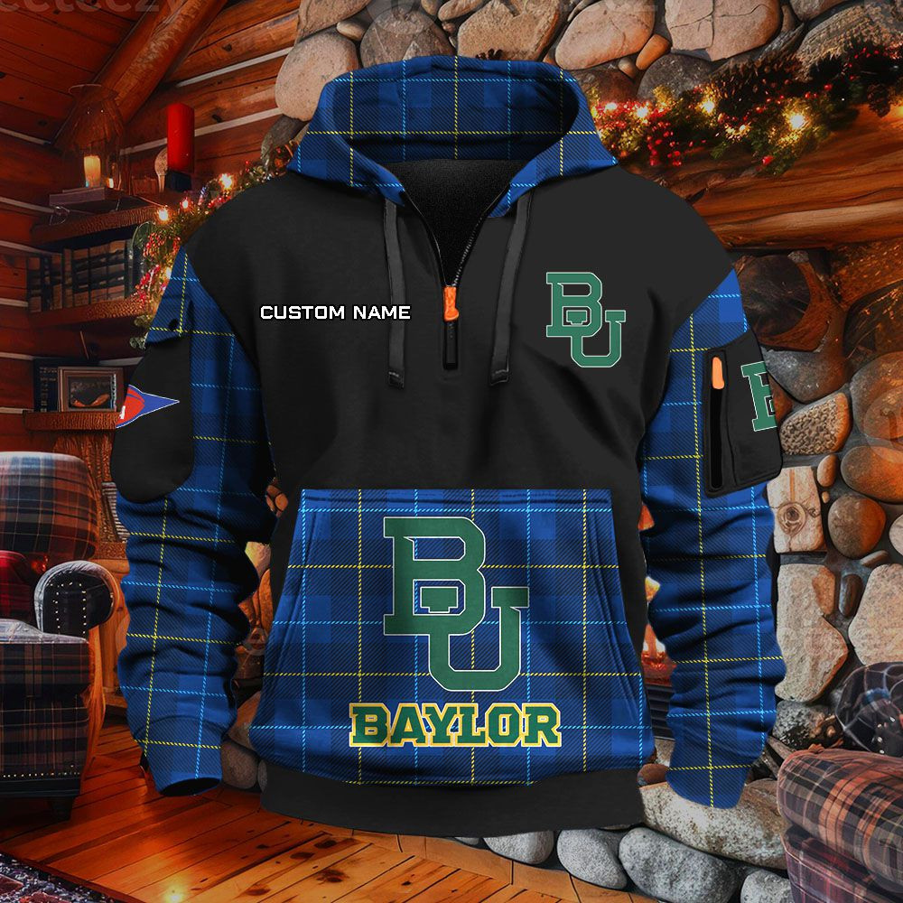 Sweat à capuche à demi-zip Baylor Bears – Image 6