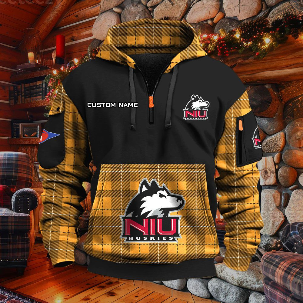 Sweat à capuche à demi-zip Northern Illinois Huskies – Image 9