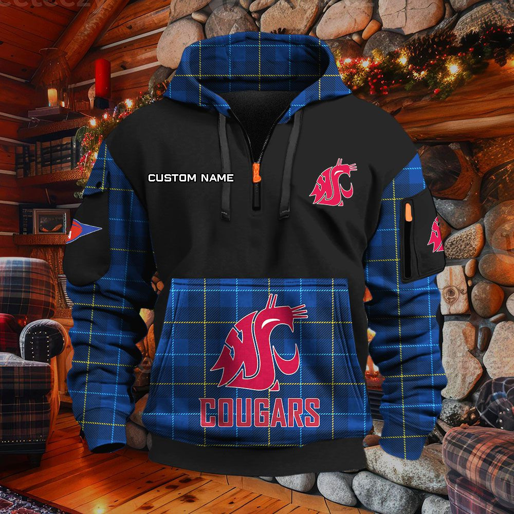 Sweat à capuche à demi-zip Washington State Cougars – Image 6