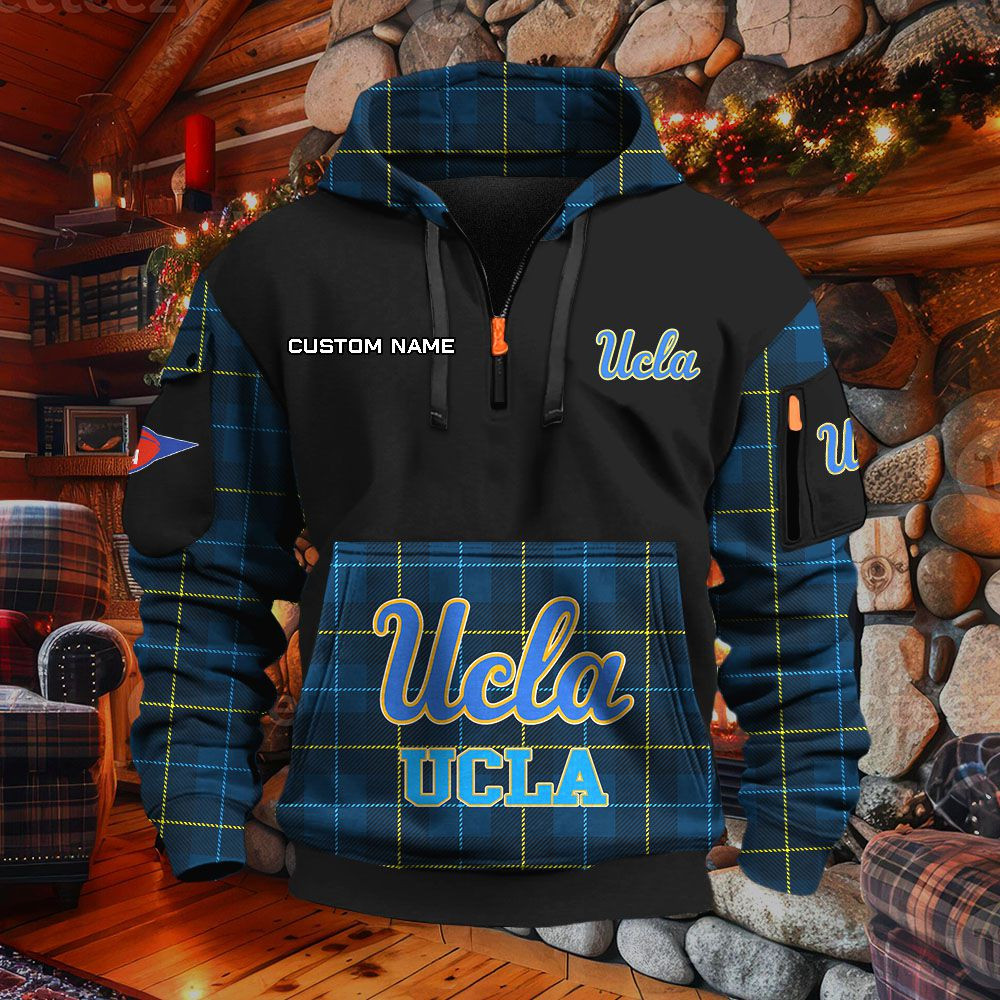 Sweat à capuche à demi-zip Ucla Bruins
