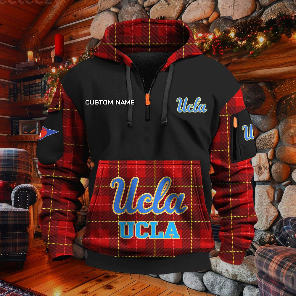 Sweat à capuche à demi-zip Ucla Bruins – Image 3