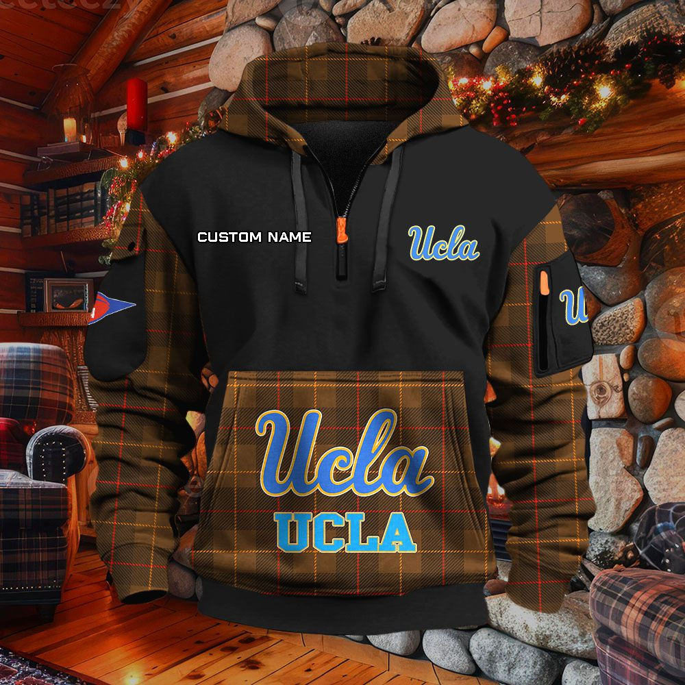 Sweat à capuche à demi-zip Ucla Bruins – Image 4