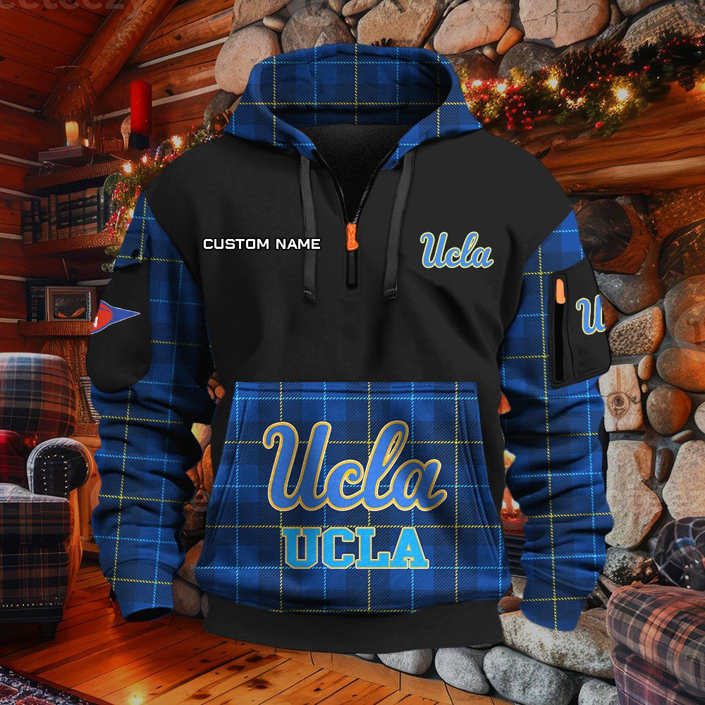 Sweat à capuche à demi-zip Ucla Bruins – Image 6