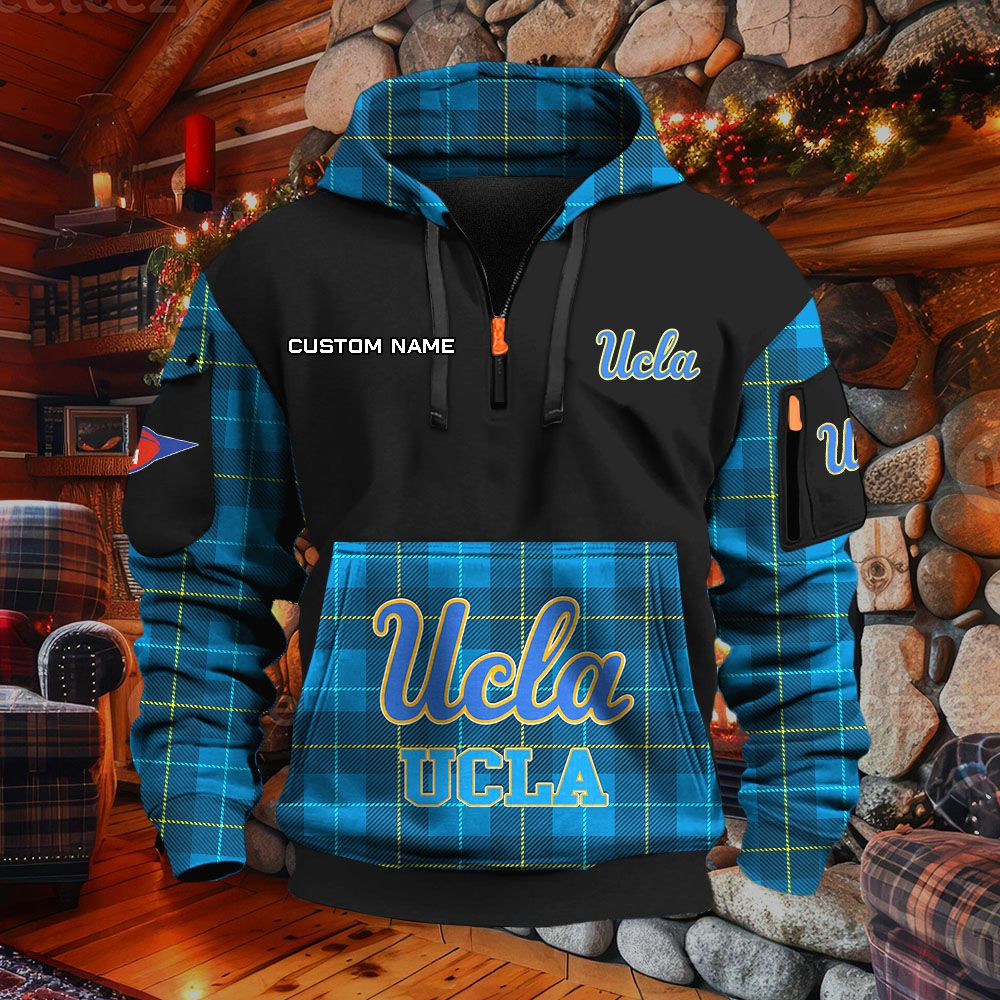 Sweat à capuche à demi-zip Ucla Bruins – Image 7