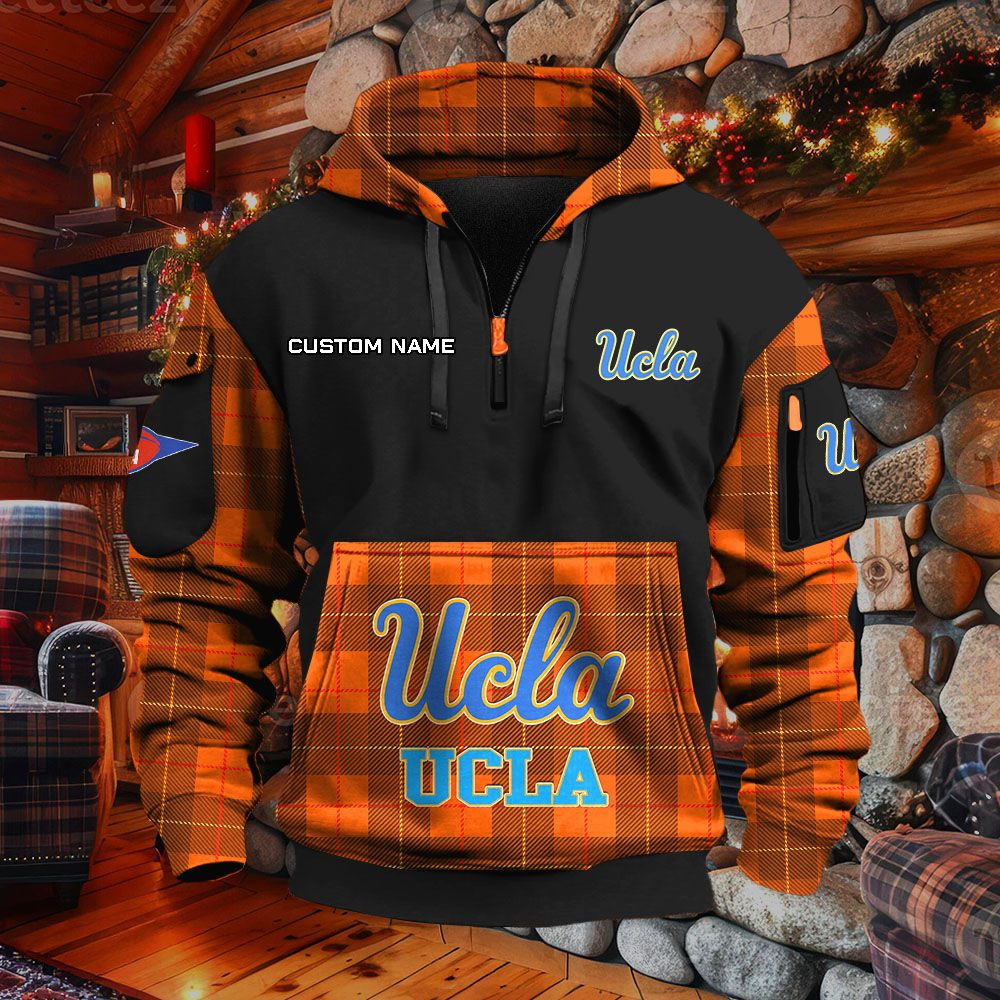 Sweat à capuche à demi-zip Ucla Bruins – Image 8