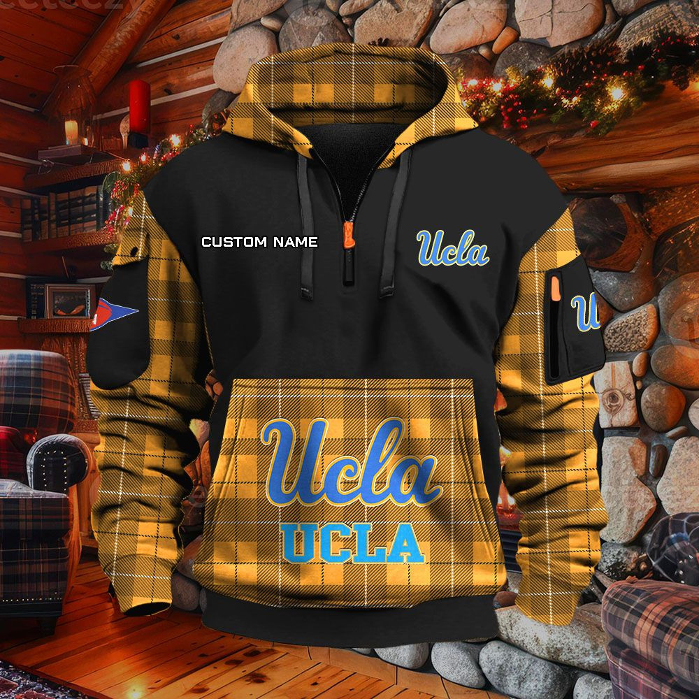 Sweat à capuche à demi-zip Ucla Bruins – Image 9