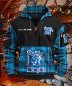 Sweat à capuche à demi-zip Memphis Tigers