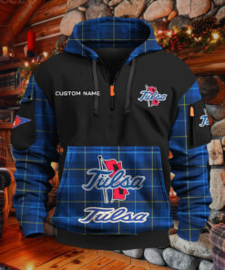 Sweat à capuche à demi-zip Tulsa Golden Hurricane