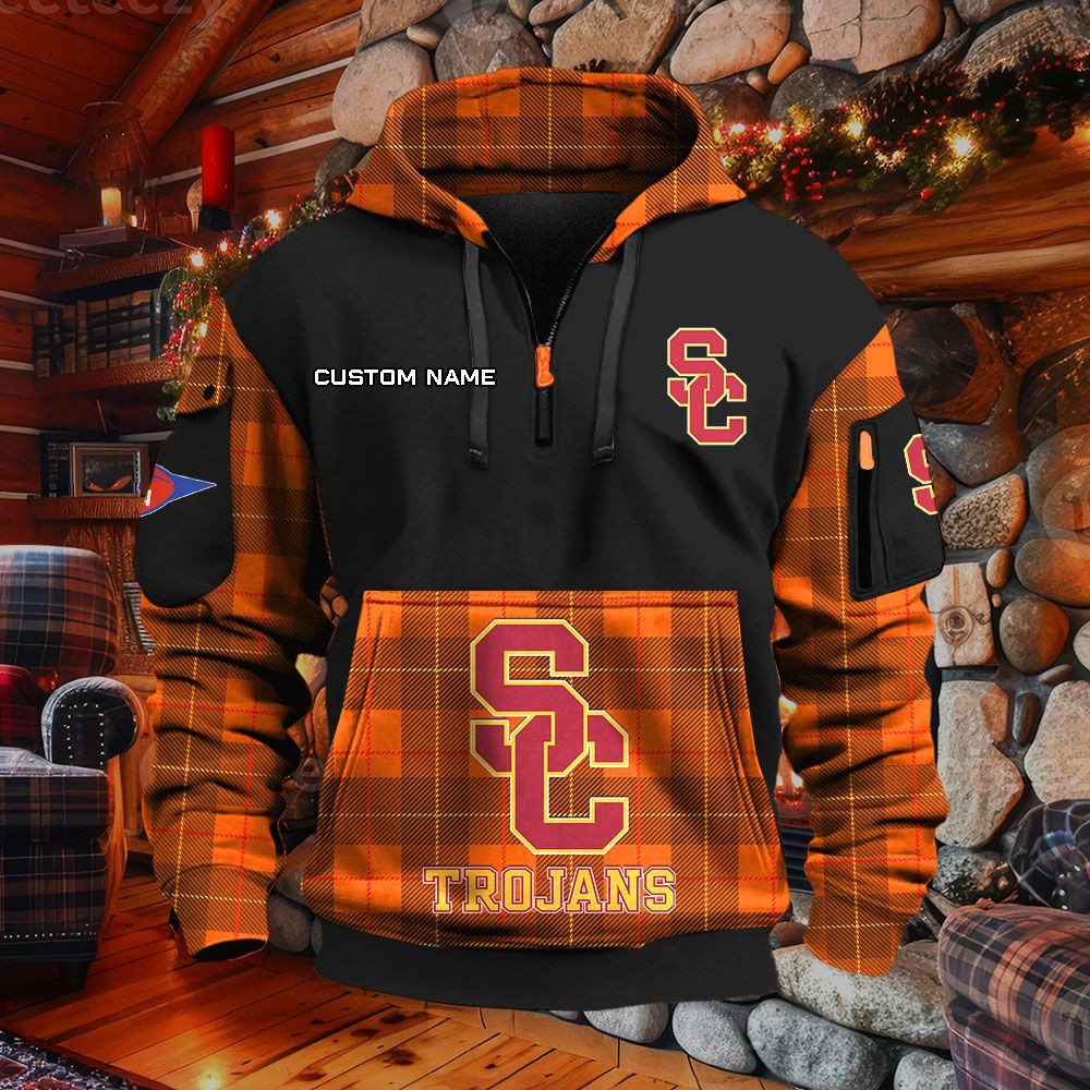 Sweat à capuche à demi-zip Usc Trojans