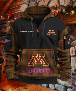 Sweat à capuche à demi-zip Minnesota Golden Gophers