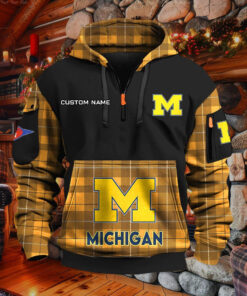 Sweat à capuche à demi-zip Michigan Wolverines