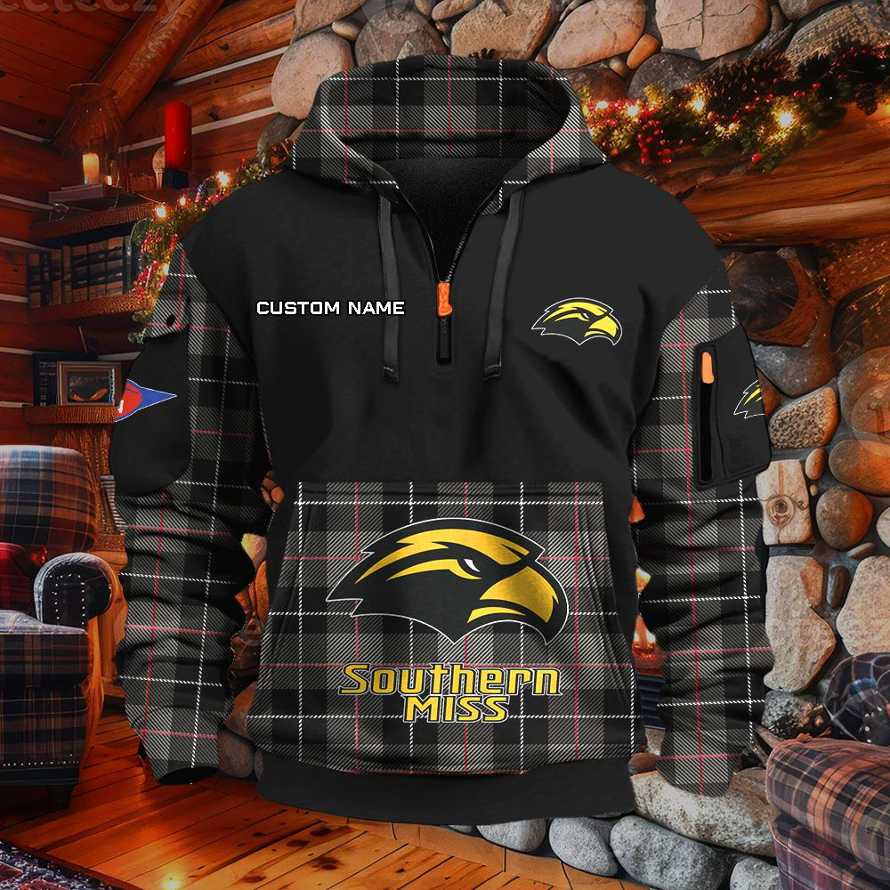 Sweat à capuche à demi-zip Southern Miss Golden Eagles