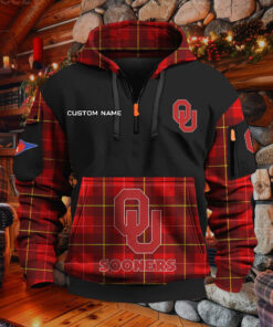 Sweat à capuche à demi-zip Oklahoma Sooners