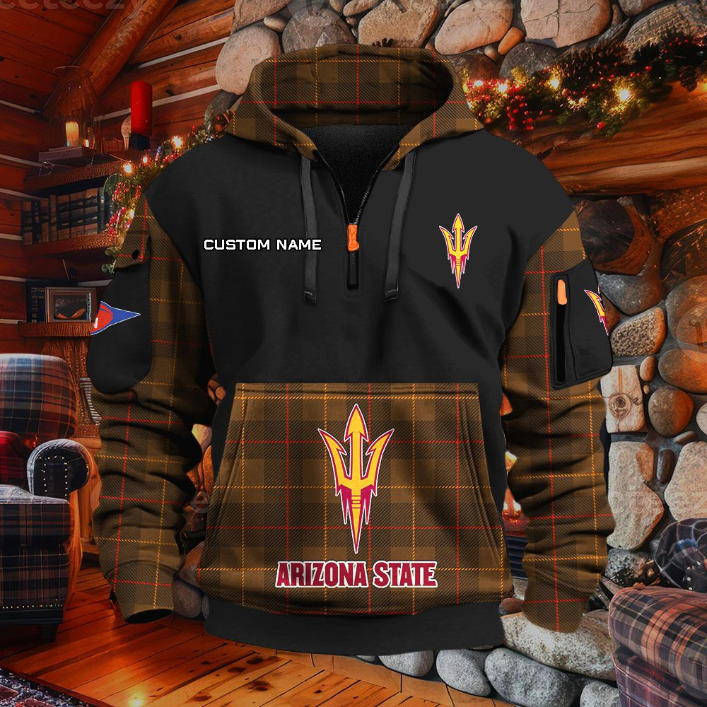 Sweat à capuche à demi-zip Arizona State Sun Devils – Image 5