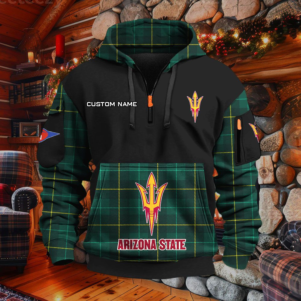 Sweat à capuche à demi-zip Arizona State Sun Devils – Image 6