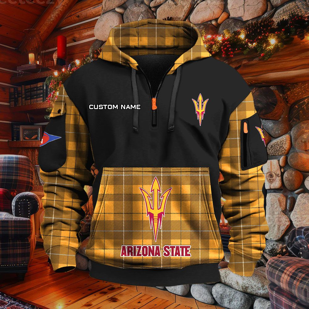 Sweat à capuche à demi-zip Arizona State Sun Devils