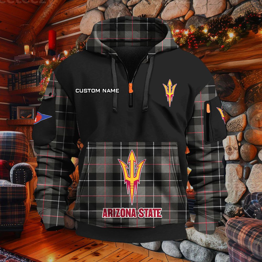 Sweat à capuche à demi-zip Arizona State Sun Devils – Image 2