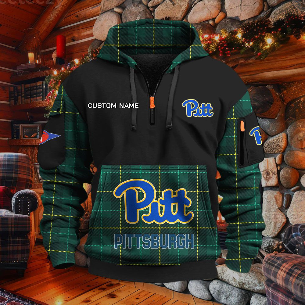 Sweat à capuche à demi-zip Pittsburgh Panthers – Image 5