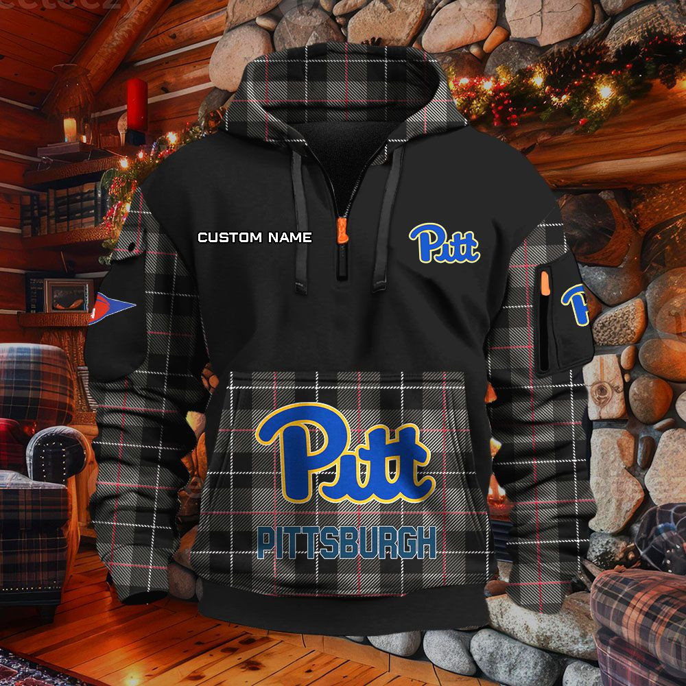 Sweat à capuche à demi-zip Pittsburgh Panthers – Image 2