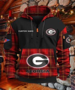 Sweat à capuche à demi-zip Georgia Bulldogs