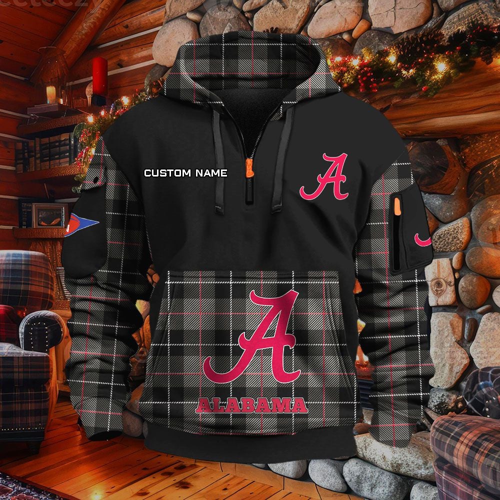 Sweat à capuche à demi-zip Alabama Crimson Tide – Image 2