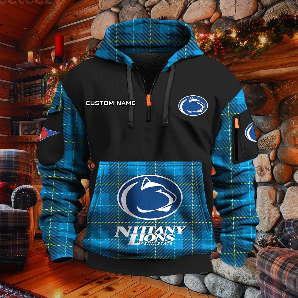 Sweat à capuche à demi-zip Penn State Nittany Lions – Image 7