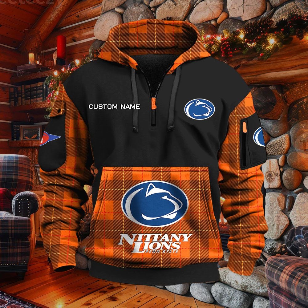 Sweat à capuche à demi-zip Penn State Nittany Lions – Image 8