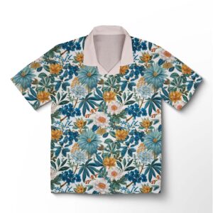 Chemise hawaïenne pour homme – Jardin botanique saphir luxe