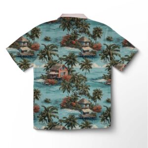 Alternative view of Chemise hawaïenne pour homme – Retraite insulaire du lagon hawaïen
