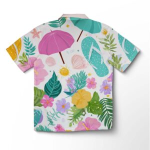 Alternative view of Chemise hawaïenne pour homme – Fête de plage estivale & glaces