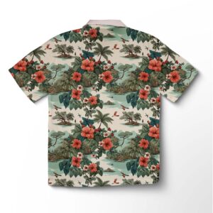 Alternative view of Chemise hawaïenne pour homme – Palmiers océaniques vintage